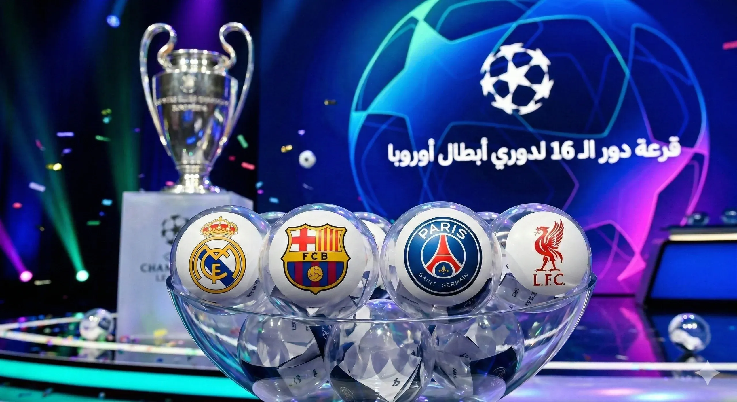 متى يبدأ قرعة دور 16 دوري أبطال أوروبا 2026 وما هي القنوات الناقلة؟