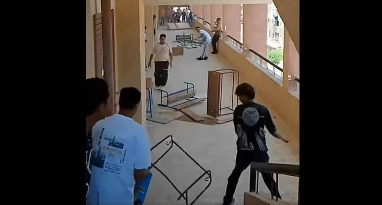  فيديو خناقة مدرسة الهرم.. بلطجية في ثوب طلبة 