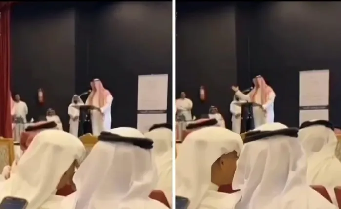 مدير تعليم مكة يطرد الحاضرات للقائه بمدراء المدارس: اللي تتسولف تتوكل على الله (فيديو)