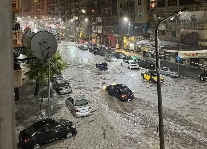 سيول الإسكندرية اليوم.. أجواء مرعبة (فيديو وصور) 