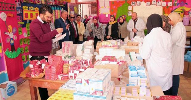 جامعة طنطا توقع الكشف الطبي على 2096 حالة بقرية «نواج»