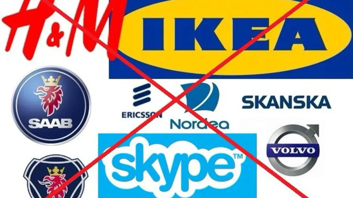  مقاطعة المنتجات السويدية والشركات التي تدعم إسرائيل 