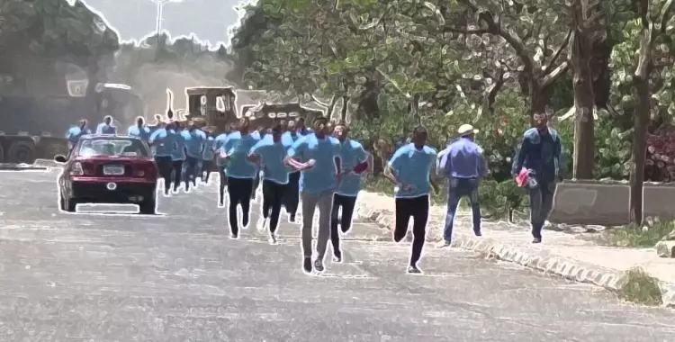  3 طالبات يتفوقن في سباق جري جامعة المنيا 
