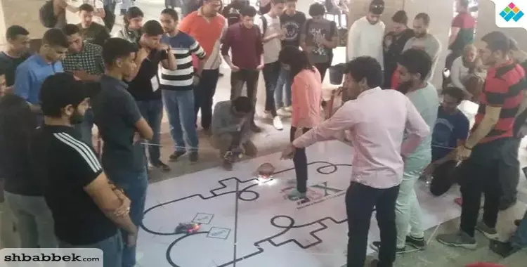  45 فريقا يشاركون في مسابقة الروبوت بكلية هندسة شبرا جامعة بنها 