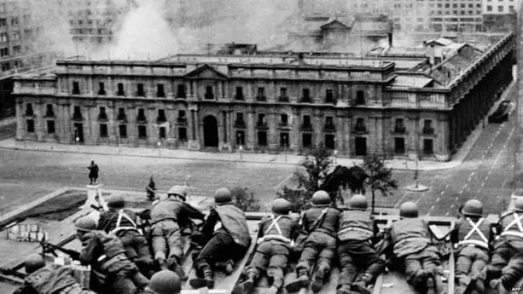 قصف القصر الجمهوري خلال الانقلاب العسكري المسلح في تشيلي