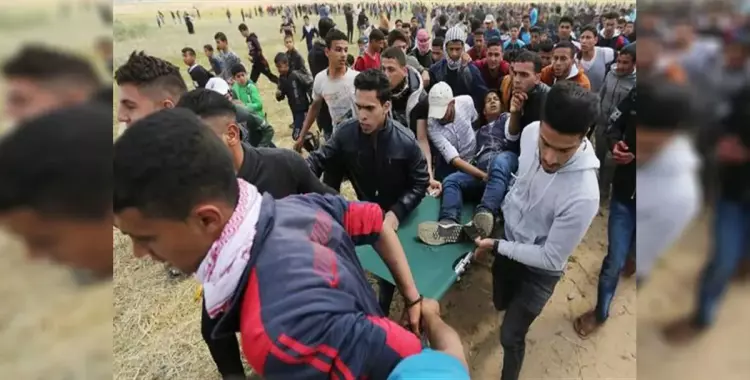  7 شهداء و550 مصابا بقطاع غزة في مواجهات مع قوات الاحتلال 