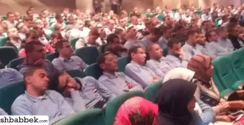 نوم طلاب التربية العسكرية خلال ندوة «روزاليوسف» بجامعة عين شمس (صور)