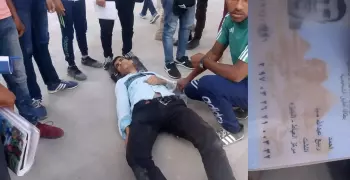تعرض طالب بالأزهر لحادث سير أمام البوابة الرئيسية للجامعة (صور)