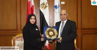 لبحث التعاون االأكاديمي.. رئيس جامعة كفر الشيخ يستقبل المستشار الثقافي البحريني