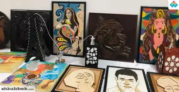 معرض فني لطلاب تربية نوعية على هامش مؤتمر جامعة بنها لتطوير التعليم