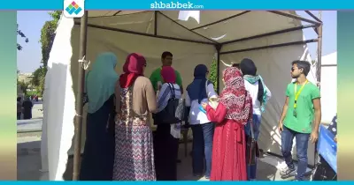 فريق «حكاية» ينظم حملات توعية لطلاب جامعة حلوان (صور)