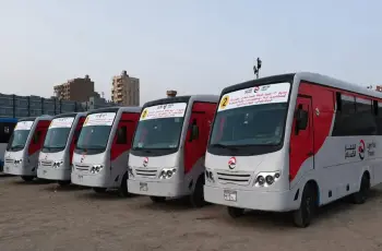 محطات ميني باص الخط الأحمر لربط مدينة الشروق بقطار LRT