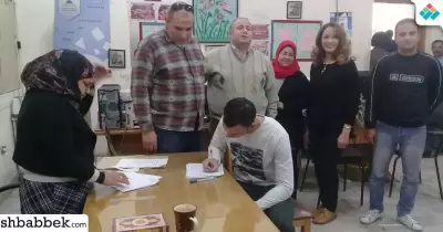 ضعف إقبال طلاب حاسبات حلوان على انتخابات اتحاد الطلاب (صور)