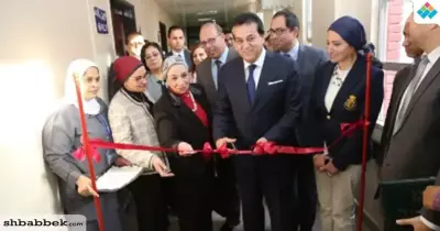 وزير التعليم العالي يفتتح غرف العزل للقلب والصدر بمستشفى أبو الريش الياباني (صور)