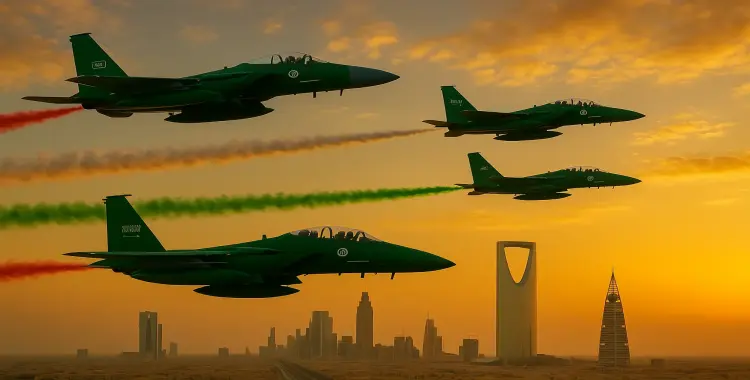  العرض الجوي اليوم الوطني 95.. الأماكن والمواعيد 