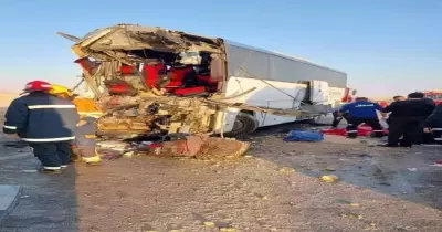 حادث الزعفرانة اليوم.. وقوع العديد من الضحايا في الأتوبيس المنكوب