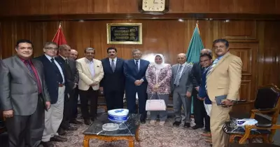 رئيس جامعة بنها يهنئ المحافظ الجديد