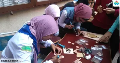 بالصور.. ورشة فنية لطلاب جوالة ألسن عين شمس