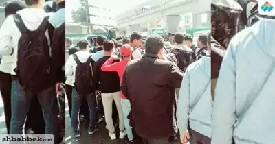 سيارة تصدم طالبة أمام البوابة الرئيسية لجامعة الأزهر