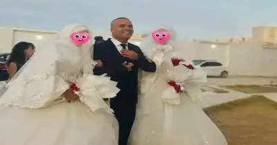 رشيد بوديوة.. الشهرة تطارد جزائري تزوج امرأتين في زفاف واحد