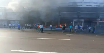 سبب حريق فندق المحروسة في الإسكندرية اليوم.. (صور)