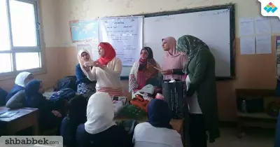 تربية نوعية بنها تدرب طلاب المدارس على تزيين البيئة (صور)