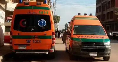 حادث الطريق الدولي الساحلي اليوم بالبحيرة.. الأتوبيس اتقلب (صور)