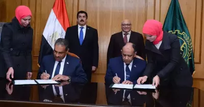 بروتوكول تعاون بين جامعة عين شمس ومحافظة القليوبية