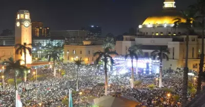 70 ألف طالب في حفل محمد حماقي بجامعة القاهرة (صور)