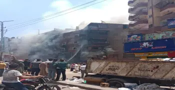 حريق الخصوص.. النيران تندلع من 3 مطاعم ووجود وفيات