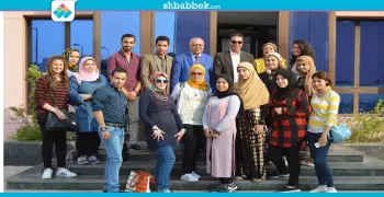 طلاب إعلام النهضة فى زيارة علمية لشركة راديو النيل )صور)