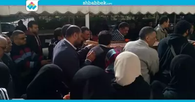 صور| تشييع جثمان الطالبة شدوى محمد ضحية حادث نويبع