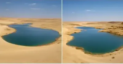 ظهور مفاجئ لبحيرة البهنسا.. رد رسمي من محافظة المنيا