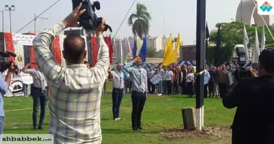 تحية العلم في جامعة أسيوط بحضور وزير التعليم العالي