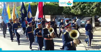 صور| فرقة موسيقية لاستقبال الجامعات بكفر الشيخ