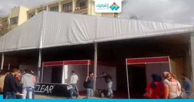 استعدادات جامعة عين شمس للملتقى التسويقي (صور)