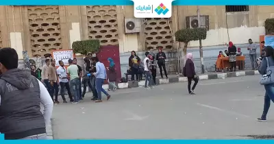 اشتباكات بين طلاب «تجارة القاهرة» (صور)