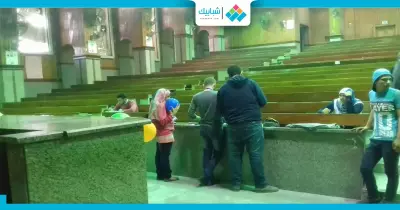ندوة بلا طلاب في «تجارة القاهرة» (صور)