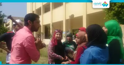 حملة لتشجير كلية الآداب جامعة حلوان (صور)