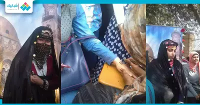 «رسم الحنة وغزل البنات» لطالبات علاج طبيعي القاهرة  (صور)