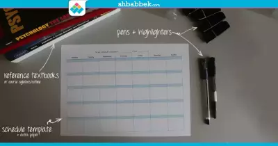 قبل المذاكرة.. اعمل جدولك في 6 خطوات