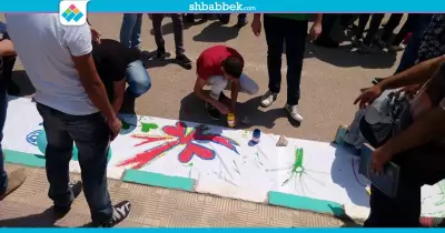 صور| اتحاد «تجارة القاهرة» ينظم مهرجانا للتلوين
