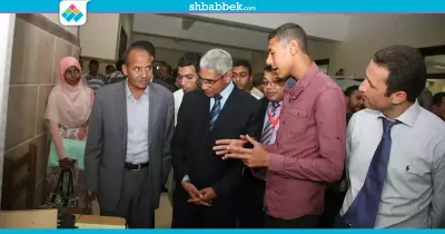 صور| جامعة جنوب الوادي تفتتح معرض الابتكار الثاني بـ50 نموذج