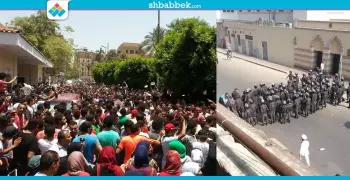 الأمن يطارد طلاب الثانوية العامة أمام الوزارة