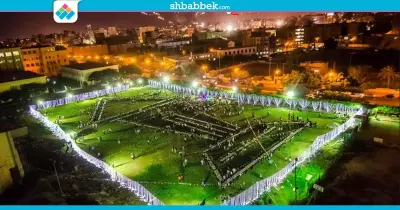 فانوس عملاق بحفل إفطار طلاب هندسة الإسكندرية (صور)