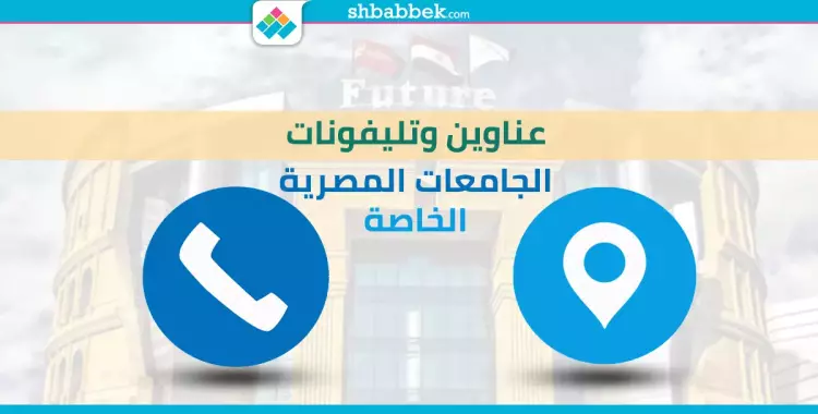  أرقام وعناوين الجامعات الخاصة في مصر 