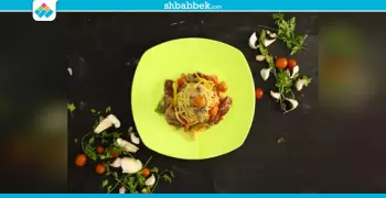 وصفة سريعة.. إزاي تعملي مكرونة سباجيتي بالخضار وصوص الكريمة