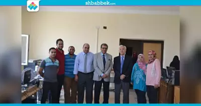 نائب رئيس جامعة بنها يتفقد تجهيزات مركز تنمية قدرات أعضاء هيئة التدريس