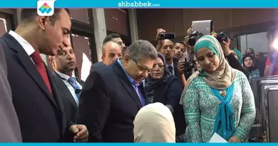 وزير التعليم العالي يتفقد معامل تنسيق طلاب الثانوية (صور)
