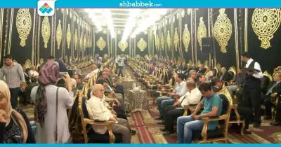 أحمد المسلماني في عزاء «زويل» بجامعة الإسكندرية (صور)